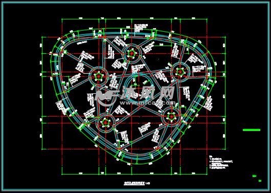 公园生态异形石笼洗手间详图- 园林建筑及相关图纸 - 沐风网