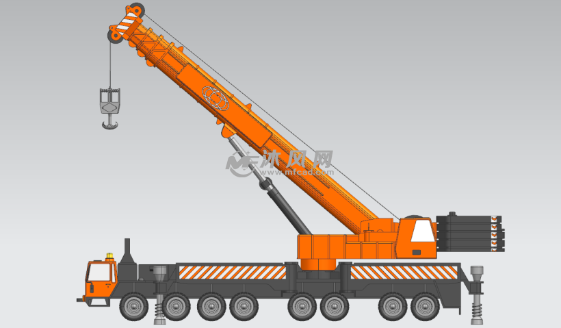 1200吨汽车吊设计模型