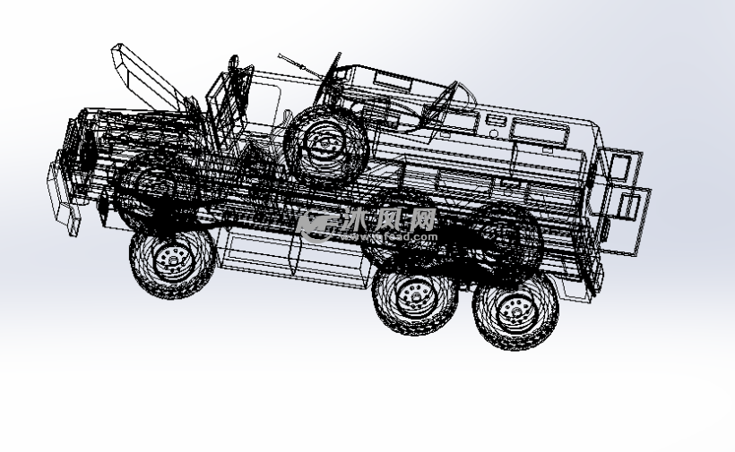 6輪越野suv汽車模型圖