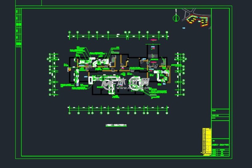 商住小区暖通施工图 暖通图纸 沐风网