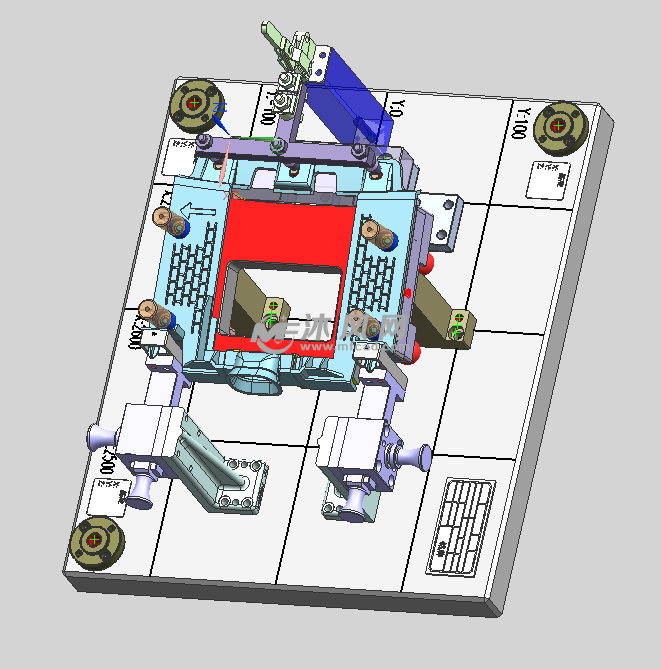 排挡盖板支架检具