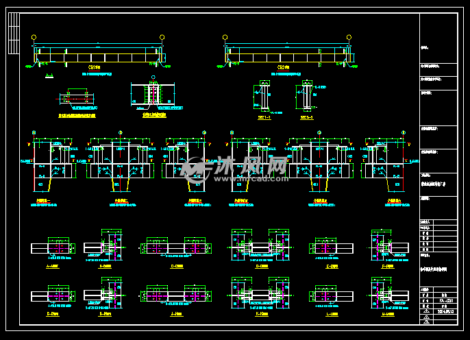 吊车梁及牛腿连接图