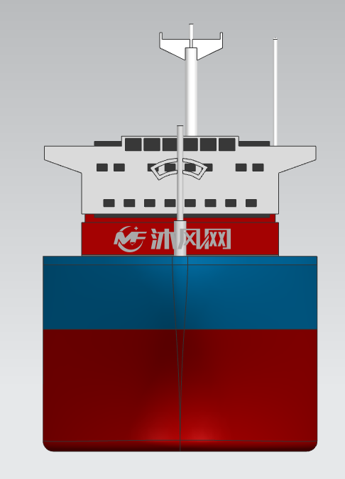 货轮简易示意图 - 海洋船舶图纸 - 沐风网
