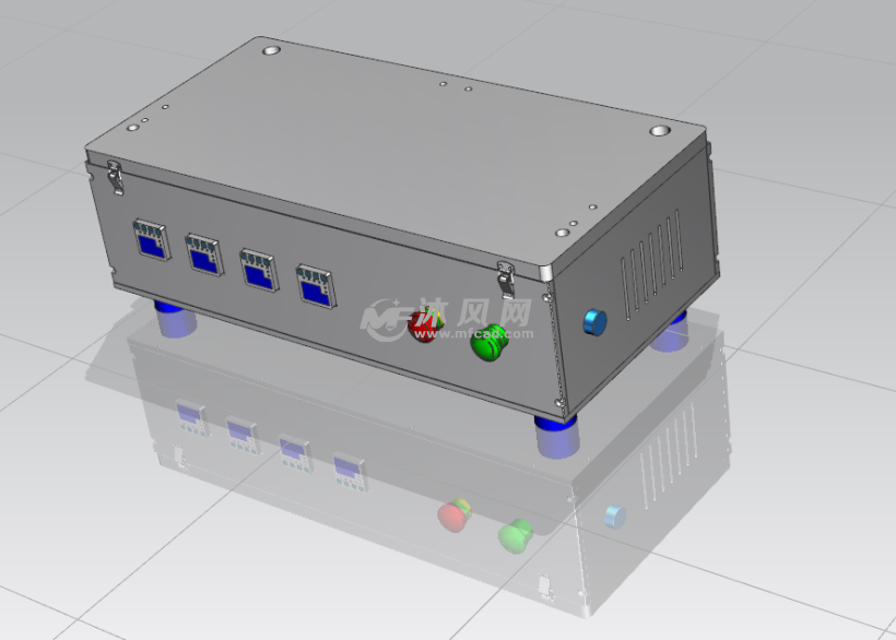 扣锁式钣金电控箱设计
