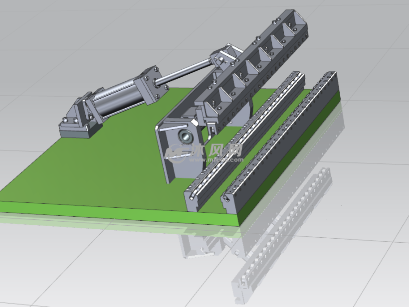 压紧机构轴视图