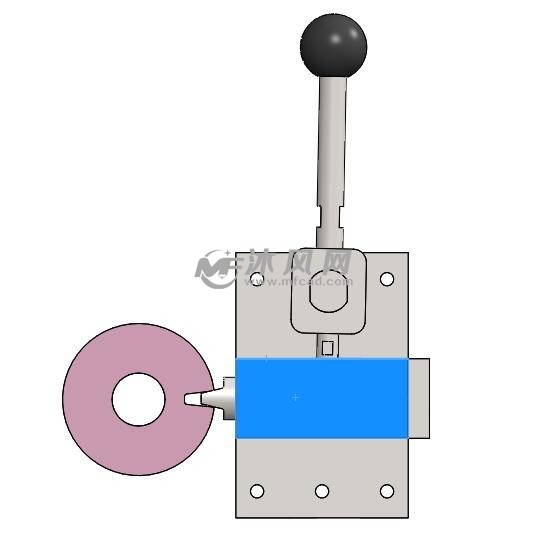 手动解锁自复位装置内部结构手动解锁自复位装置锁止状态