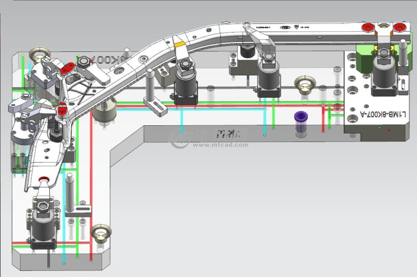 五轴液压夹具设计