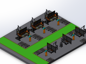焊接加工自动化车间
