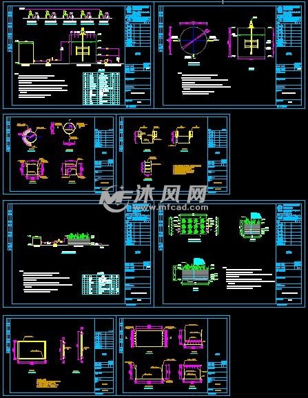 芬顿反应池,人工湿地中试装置加工图 环保图纸 沐风网