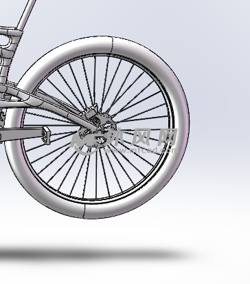 山地车模型图 - 非机动车及附件图纸 - 沐风网