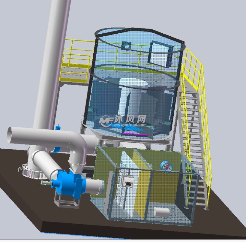 1万风量旋转rto模型 - 换热压力容器图纸 - 沐风网