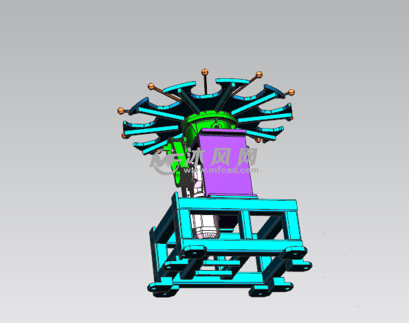 十工位旋转上料工作转台设计