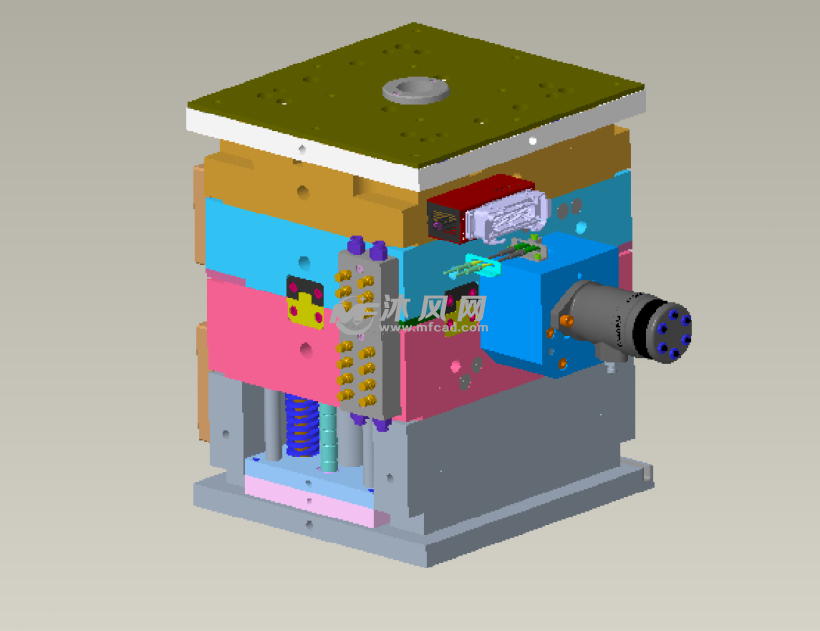 洗衣机底部内壳体的注塑模具