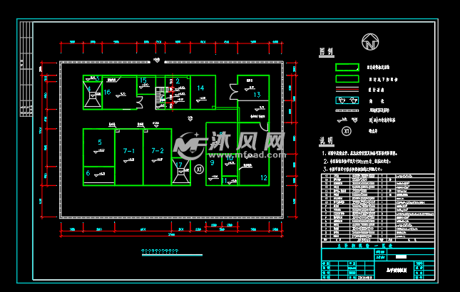 总平面布置图根据药厂供数据,本污水处理站处理规模为150m3/d,按24