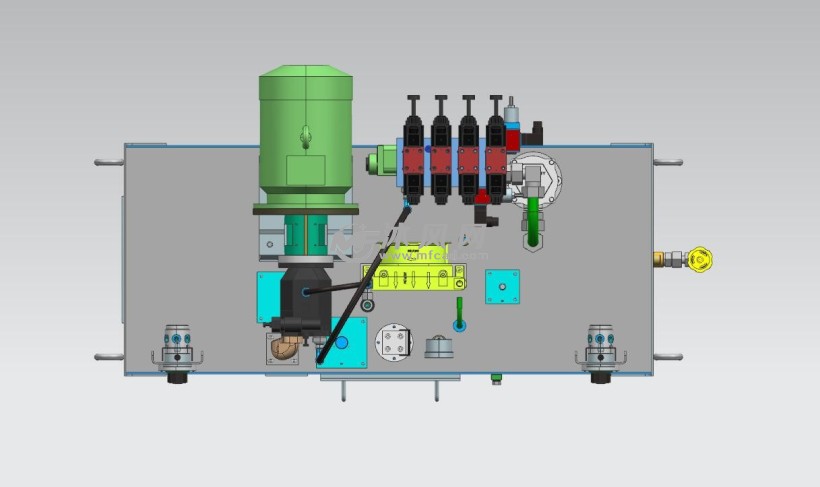 标准液压站三维模型