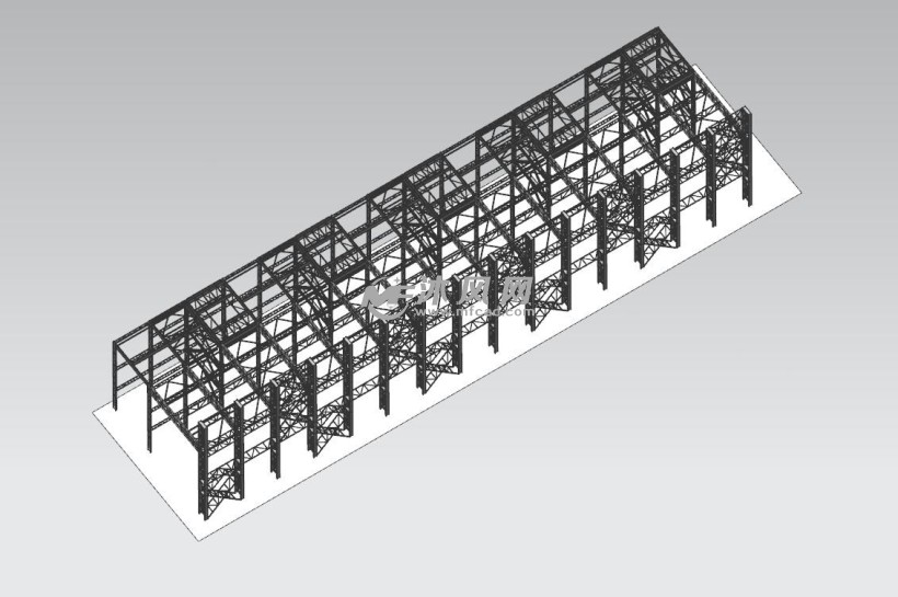 钢结构厂房3d模型