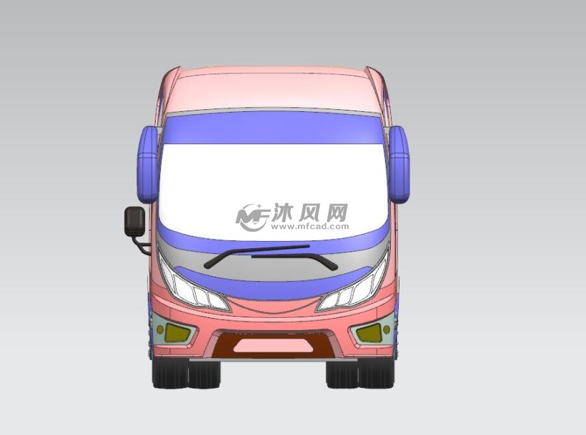 旅游大巴车俯视图