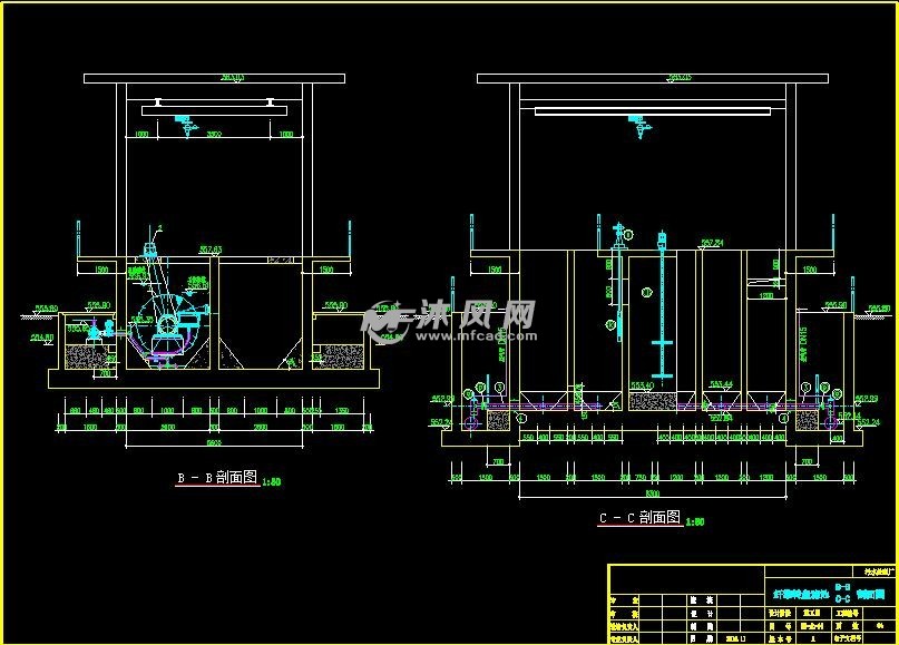 2万吨每天纤维转盘滤池全套施工图