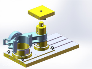 地铁车辆定位转臂组装分解工装