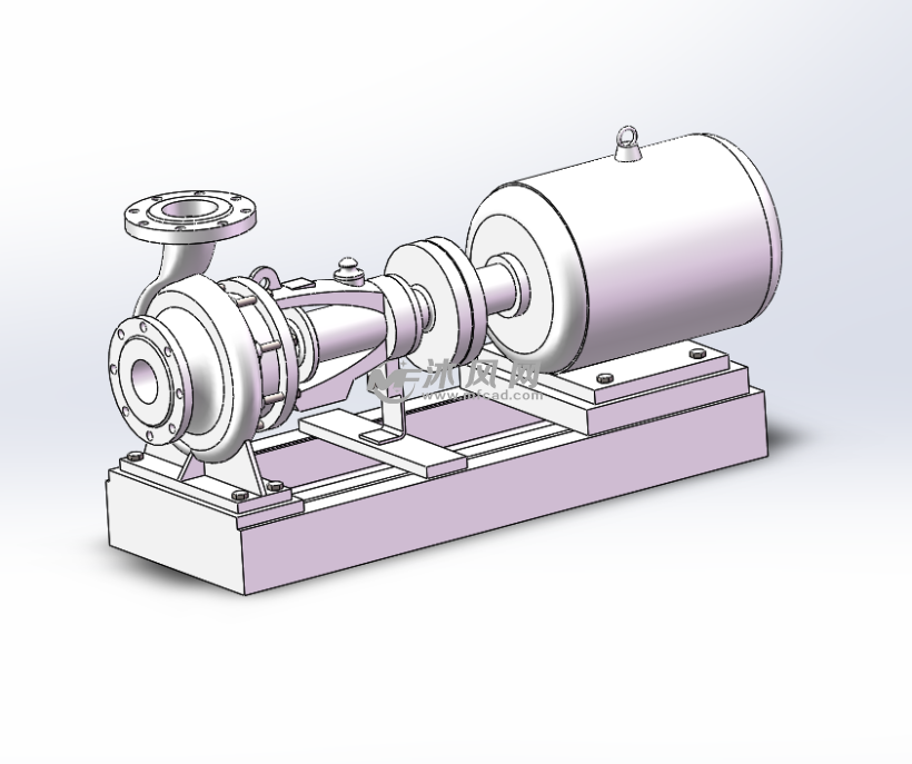 泵体左右等轴测图
