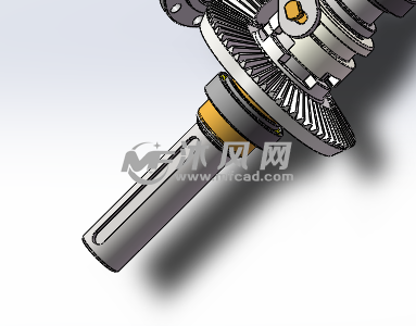 变速箱内带有离合器的方包齿轮