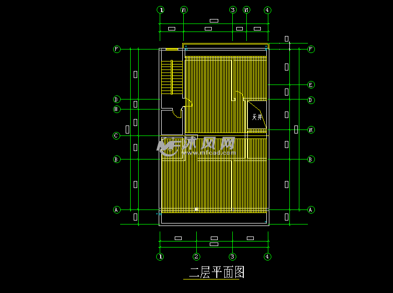 商住樓建築平面圖- 商業綜合建築圖紙 - 沐風網