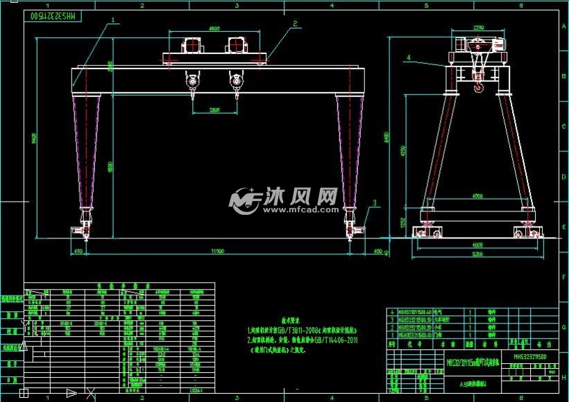 mhs3232t門式起重機