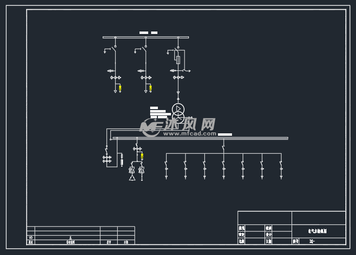 10kv欧式箱变630kva环网型订货图 - 电子电工图纸 - 沐风网