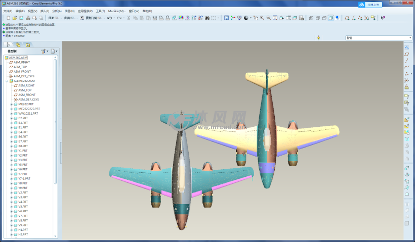 梅塞施米特me262喷气战斗机 - 航空航天图纸 - 沐风网