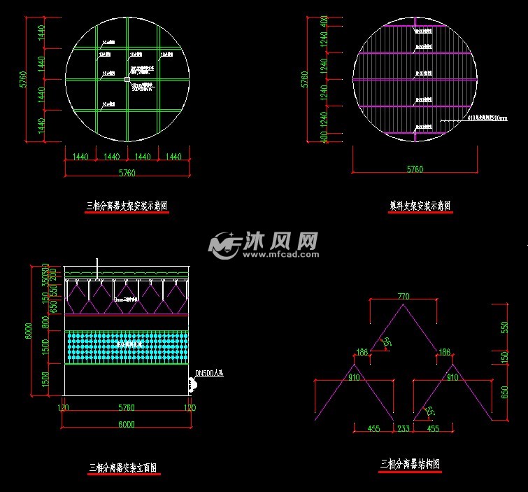 uasb厌氧罐剖面图