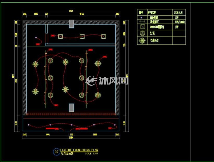 灯具连线图