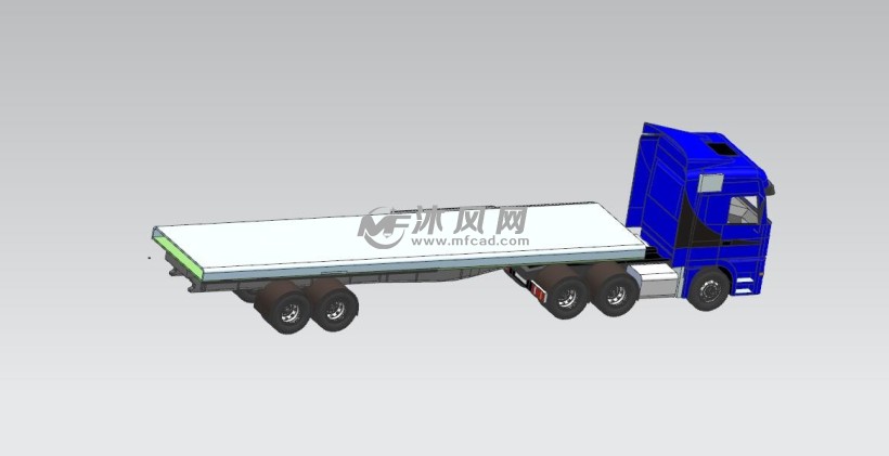 奔驰物流平板车 - 乘用车图纸 - 沐风网