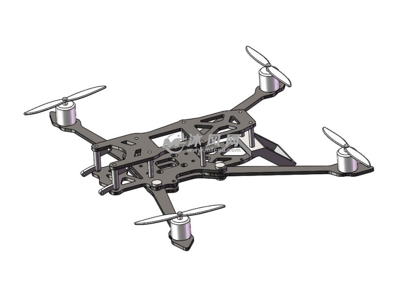 四旋翼穿越机 - 航空航天图纸 - 沐风网