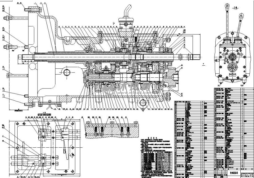 变速箱总装配图