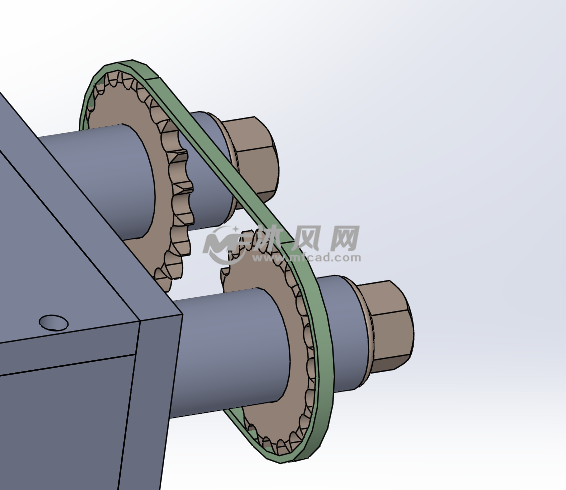 同步驱动链轮安装示意图