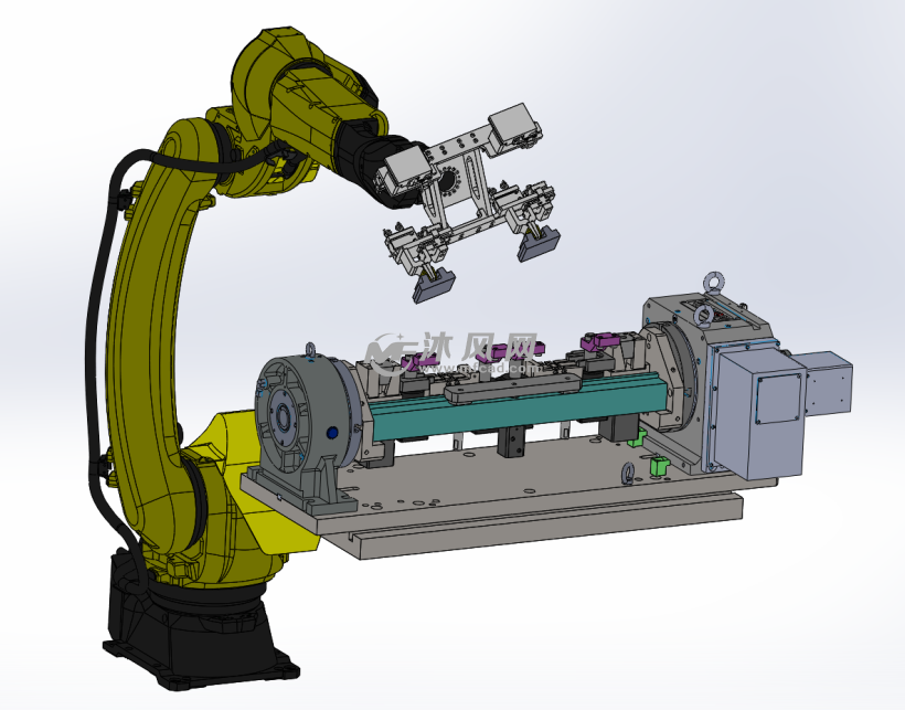 配合机械手使用工况示意图