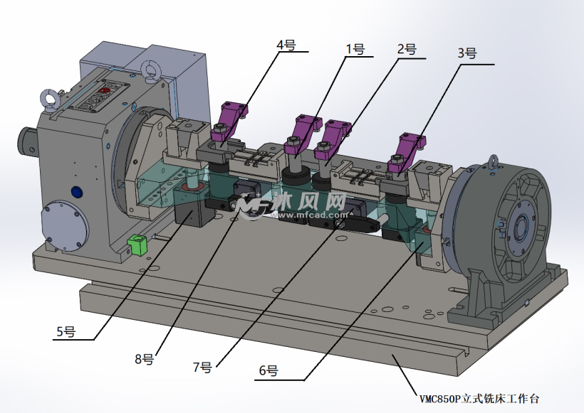 液压组合自动夹具