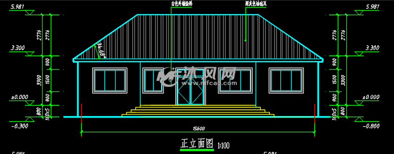 一层农村自建房建筑及结构图