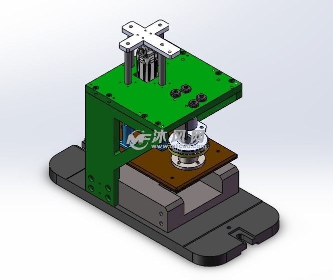 法兰夹具装配体夹具