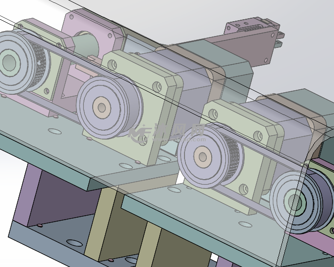 同步带输出缠绕机