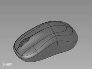 无线流线蓝牙鼠标 - solidworks电脑周边类模型下载 - 沐风图纸