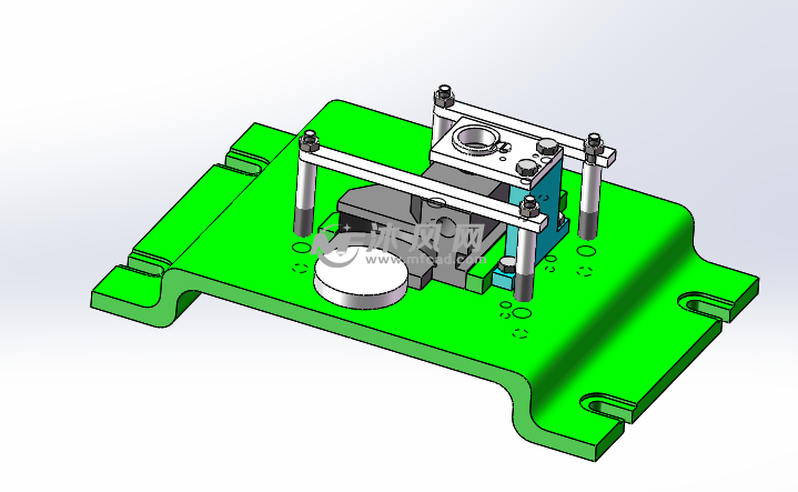 工具卡座钻φ20孔夹具设计