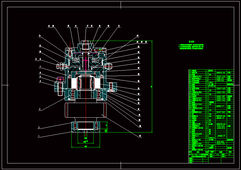 電牽引採煤機左牽引部機械傳動系統設計 - 工程機械/建築機械圖紙