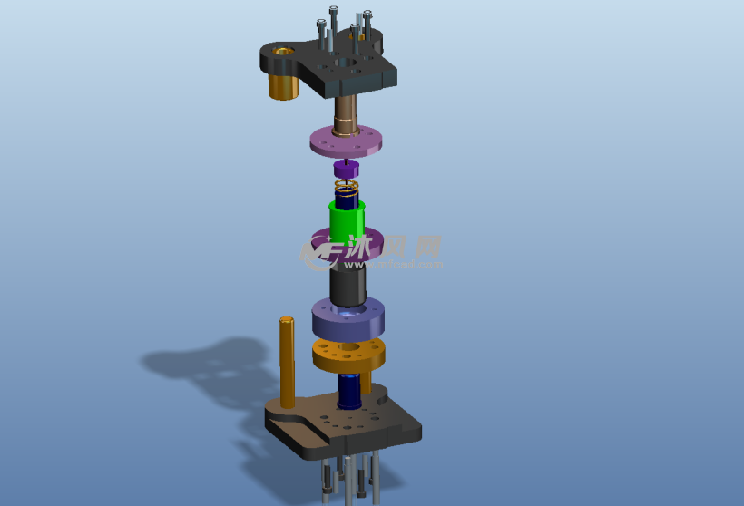 圆筒形件冲孔翻边复合模