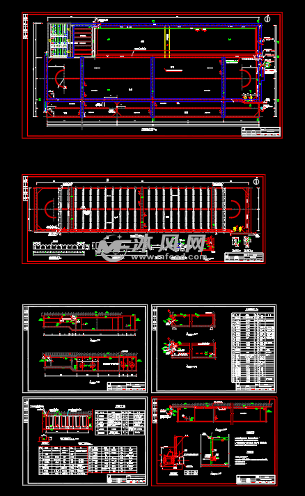 2万吨每天的污水处理厂一体化生化池