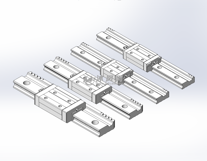 4款带齿条式滑轨