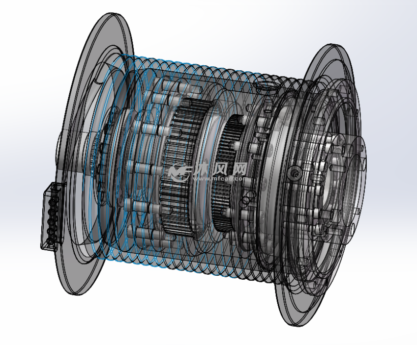 卷扬绞盘机内部结构