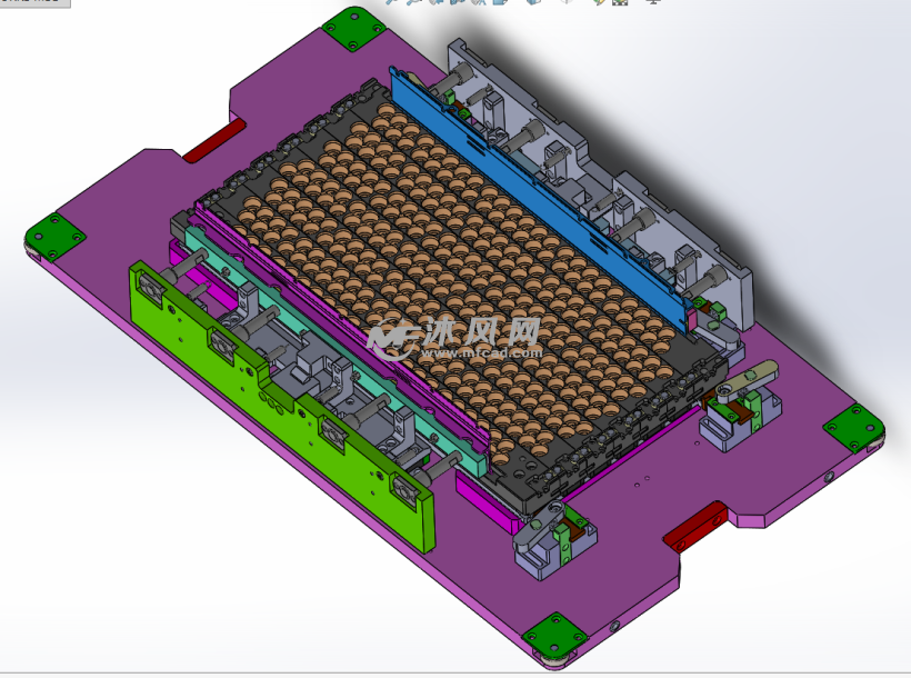 18650入电芯仿形治具