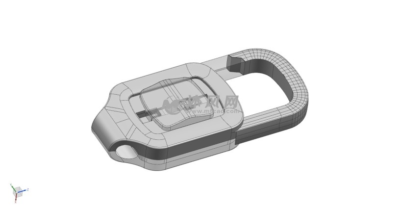 钥匙扣三维结构