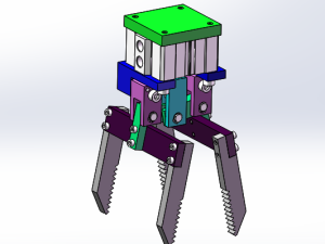 机械手夹爪三维sw